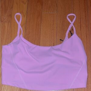 Pink Strappy Crop Top